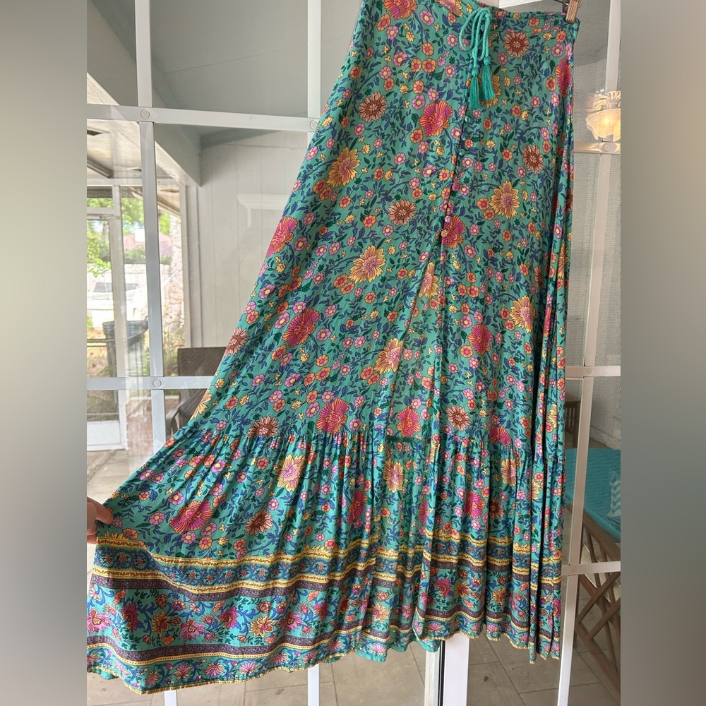Spell Original folktown turquoise skirt - Picture 4 of 16